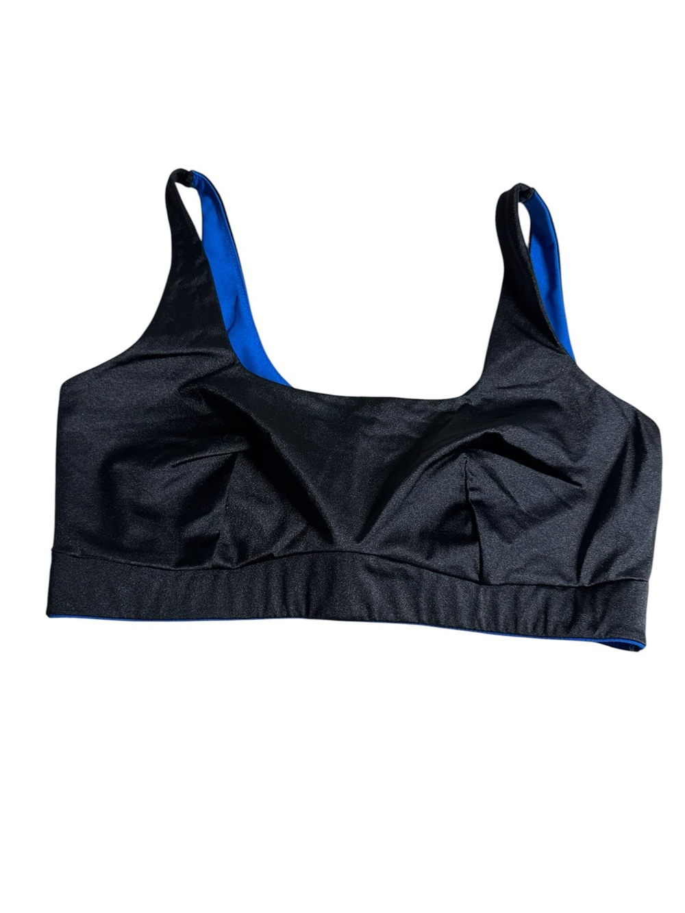 YITTY Black and Blue Scoop Swim Bralette